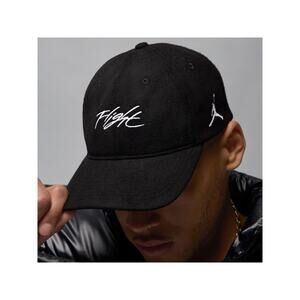 Air Jordan Fly Unstructured Size M/L Hat Black White Unisex NWT HF6241-010